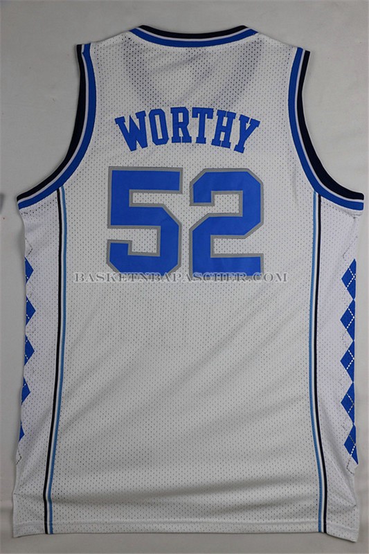 Maillot NCAA Universidad de Carolina del Norte Worthy Blanc